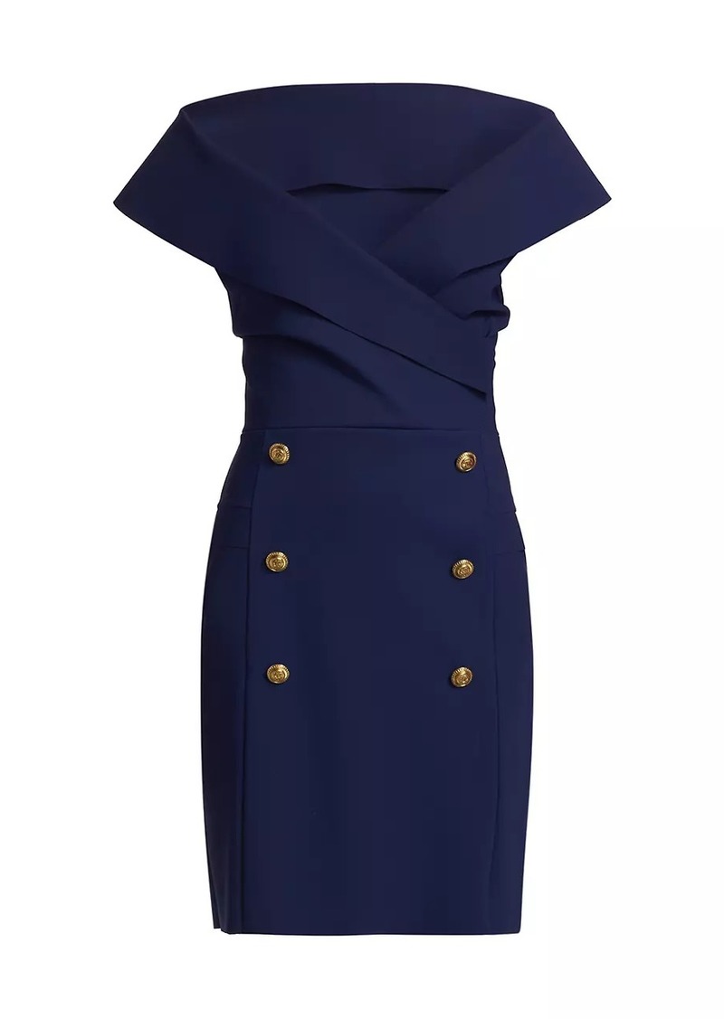 Chiara Boni La Petite Robe Nosma Button-Front Cocktail Dress