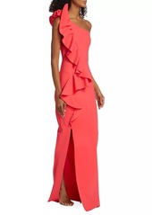 Chiara Boni La Petite Robe Pervinca Asymmetric Ruffled Maxi Dress