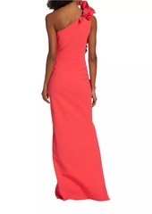 Chiara Boni La Petite Robe Pervinca Asymmetric Ruffled Maxi Dress