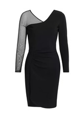 Chiara Boni La Petite Robe Pumina Illusion-Sleeve Cocktail Dress