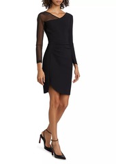 Chiara Boni La Petite Robe Pumina Illusion-Sleeve Cocktail Dress