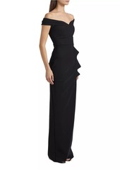 Chiara Boni La Petite Robe Radalf Off-The-Shoulder Gown