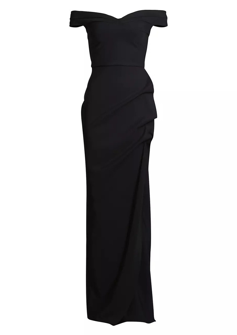 Chiara Boni La Petite Robe Radalf Off-The-Shoulder Gown