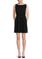 Chiara Boni La Petite Robe Renatha Belted Jersey Mini Dress