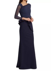 Chiara Boni La Petite Robe Rippy Illusion Gown