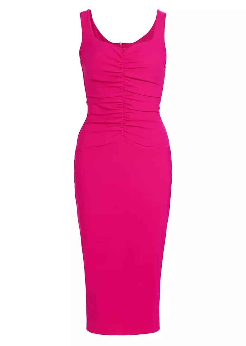 Chiara Boni La Petite Robe Ruched Sleeveless Cocktail Dress