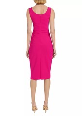 Chiara Boni La Petite Robe Ruched Sleeveless Cocktail Dress