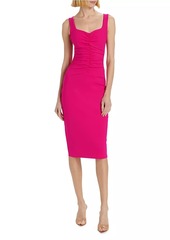 Chiara Boni La Petite Robe Ruched Sleeveless Cocktail Dress