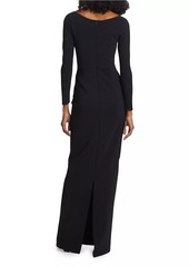 Chiara Boni La Petite Robe Shui Stretch Long-Sleeve Gown