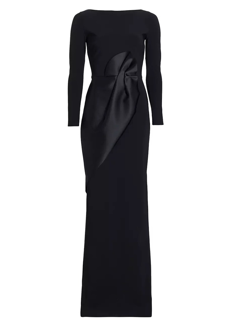 Chiara Boni La Petite Robe Shui Stretch Long-Sleeve Gown