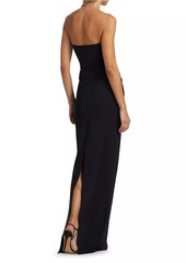 Chiara Boni La Petite Robe Tawia Asymmetric Strapless Gown