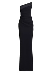 Chiara Boni La Petite Robe Tawia Asymmetric Strapless Gown