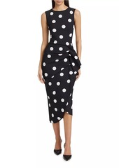 Chiara Boni La Petite Robe Wang Polka Dot Cocktail Dress