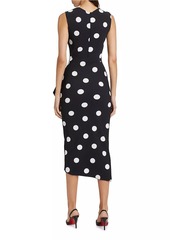 Chiara Boni La Petite Robe Wang Polka Dot Cocktail Dress