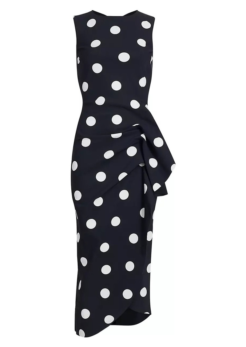 Chiara Boni La Petite Robe Wang Polka Dot Cocktail Dress