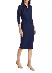 Chiara Boni La Petite Robe Zaray Jersey Twist-Front Midi-Dress