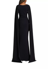 Chiara Boni La Petite Robe Zelia Split-Sleeve Gown