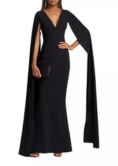 Chiara Boni La Petite Robe Zelia Split-Sleeve Gown