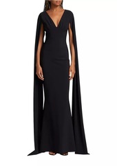 Chiara Boni La Petite Robe Zelia Split-Sleeve Gown