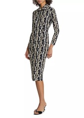 Chiara Boni La Petite Robe Zoelle Graphic Cocktail Dress