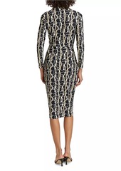 Chiara Boni La Petite Robe Zoelle Graphic Cocktail Dress