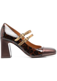 Chie Mihara Oly 90mm leopard-print leather pumps