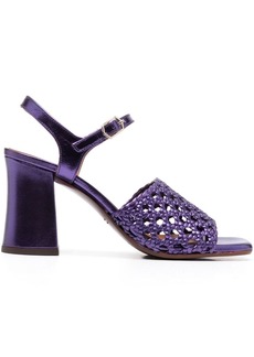 Chie Mihara Pausa 90mm metallic-finish sandals