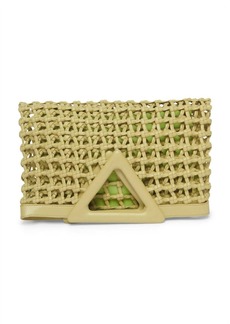 Chinese Laundry Avalon Woven Fold-Over Clutch In Green