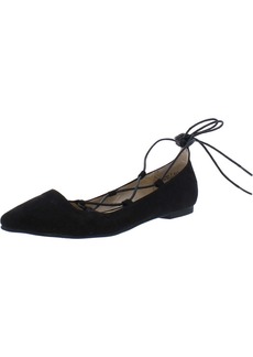 Chinese Laundry BHFO Womens Faux Suede Ankle Strap Ballet Flats
