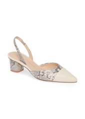 Chinese Laundry Cabella Slingback Pump in Cream/Black Faux Leather at Nordstrom