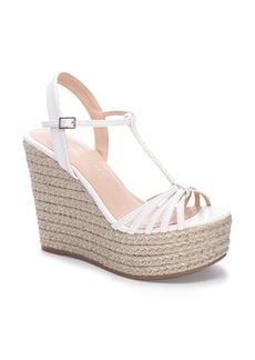 Chinese Laundry Erica Softy Kid Platform Wedge Sandal in White at Nordstrom Rack