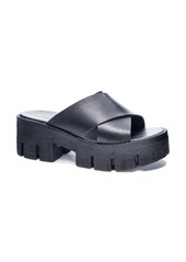 Chinese Laundry Lock Down Platform Slide Sandal