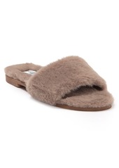 Chinese Laundry Mulholland Faux Fur Slide Sandal in Cream at Nordstrom Rack