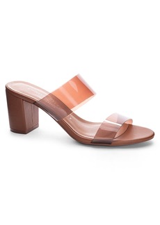 Chinese Laundry Robinn Clear Strap Block Heel Sandal in Brown at Nordstrom Rack
