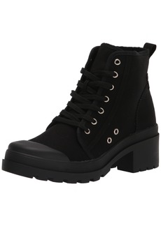 Chinese Laundry Women's Bunny Canvas Combat Boot