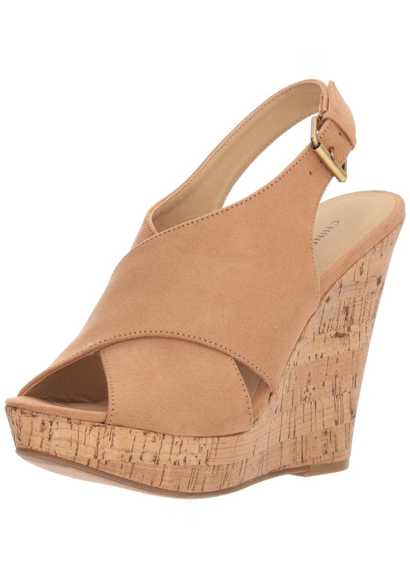 Chinese Laundry Women's Myya Micro Suede Wedge Sandal   M US