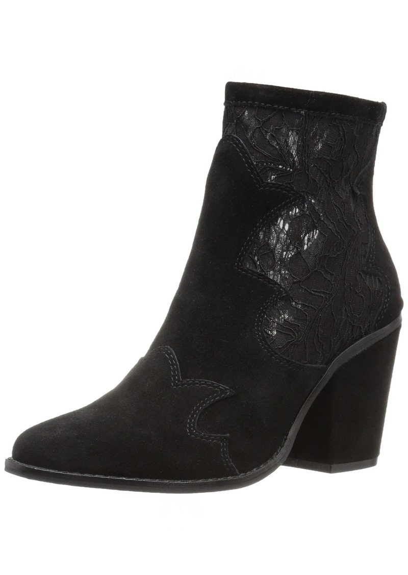 Chinese Laundry Women's Sharp Boot Black Lace-Suede  M US