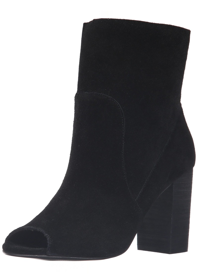 Chinese Laundry Women's Tom Girl Peep Toe Boot Black Suede  M US