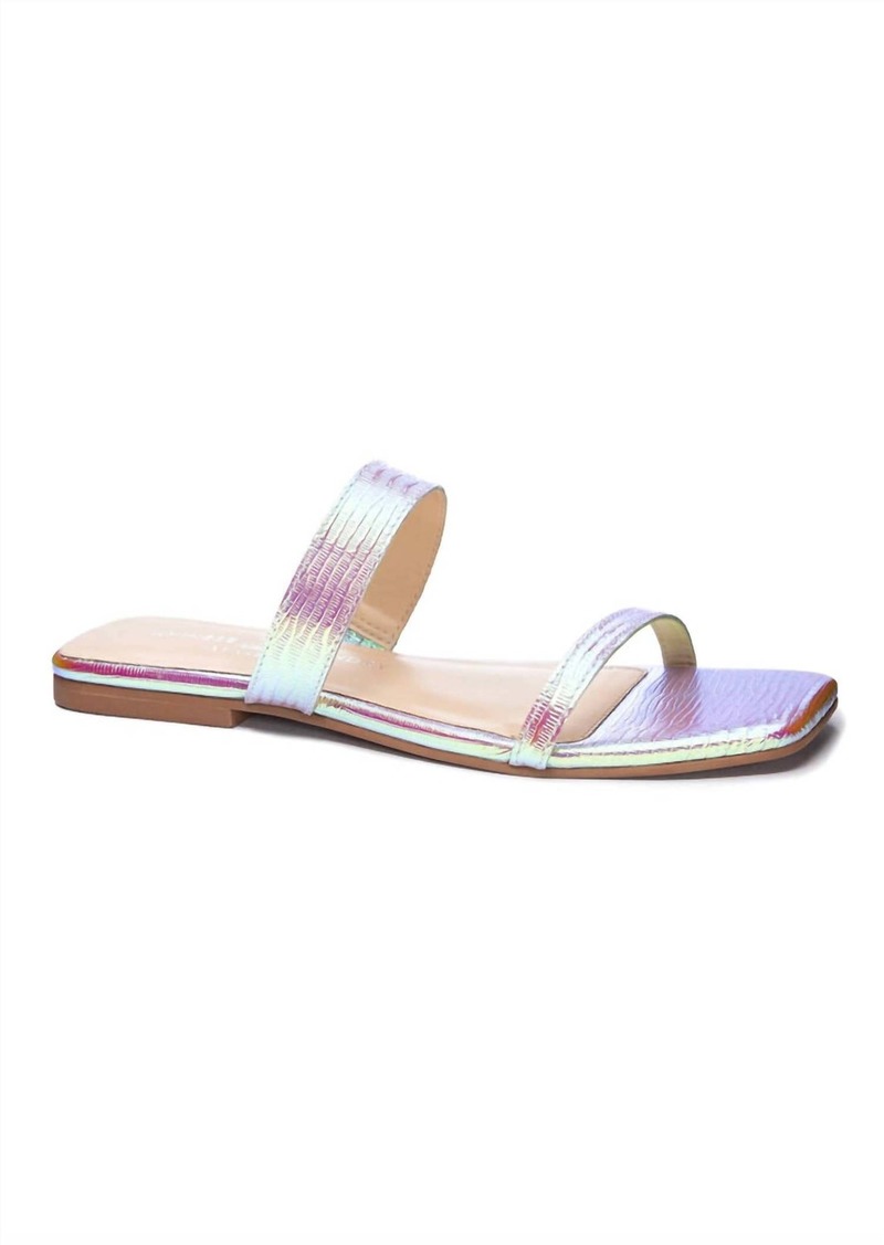 Chinese Laundry Deana Leather Sandal In Iridescent