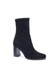 Chinese Laundry Kyrie Suedette Booties In Black