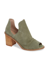 Chinese Laundry Carlita Peep Toe Bootie in Olive Suede at Nordstrom