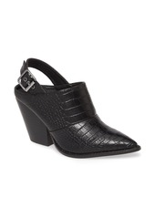 Chinese Laundry Tilani Slingback Western Bootie in Black Faux Leather at Nordstrom