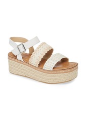 Chinese Laundry Zinger Platform Sandal in Cream Canvas at Nordstrom