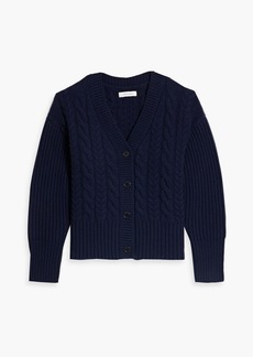 Chinti and Parker - Aran cable-knit wool cardigan - Blue - S