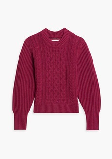 Chinti and Parker - Aran cable-knit wool sweater - Purple - S