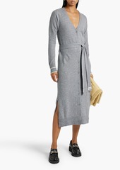 Chinti and Parker - Belted merino wool and cashmere-blend midi dress - Gray - XS