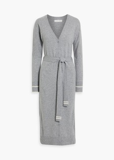 Chinti and Parker - Belted merino wool and cashmere-blend midi dress - Gray - XS