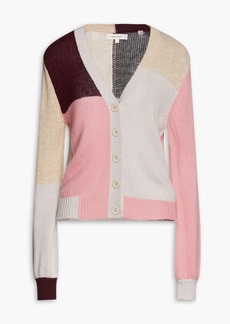 Chinti and Parker - Color-block wool and cashmere-blend cardigan - Neutral - S
