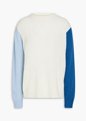 Chinti and Parker - Color-block wool and cashmere-blend sweater - Neutral - S