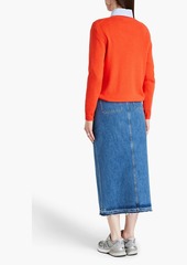 Chinti and Parker - Intarsia cotton sweater - Orange - XS